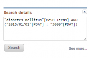 PubMed advanced search